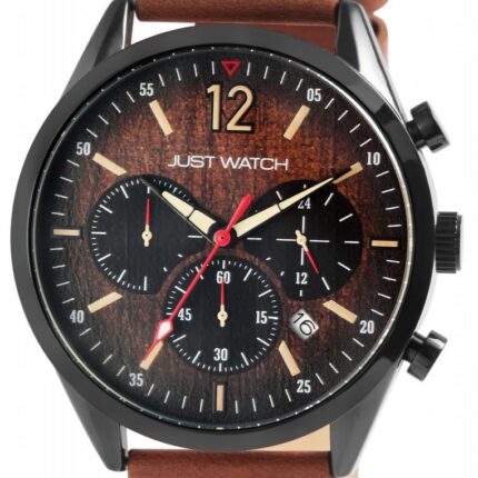 Just Watch Herrenchronograph "Theodor" mit Echtlederarmband