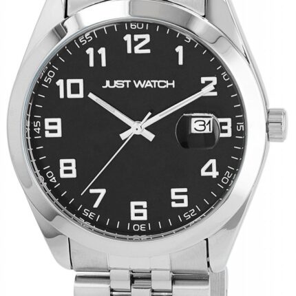 Just Watch Herrenuhr "Harald" mit Edelstahl Gliederarmband, Datumsanzeige, Ø ...