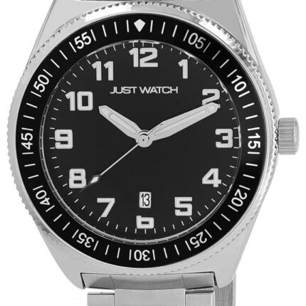 Just Watch Herrenuhr "Henry" mit Edelstahl Gliederarmband, Datumsanzeige, Ø 4...