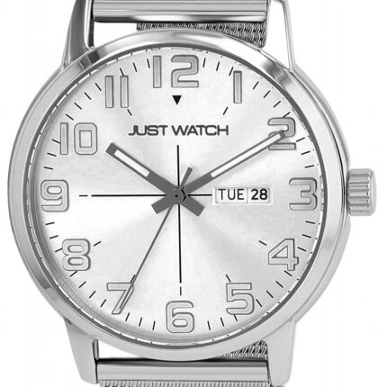 Just Watch Herrenuhr "Marquis" Milanaiseband, Edelstahl, Ø 43 mm