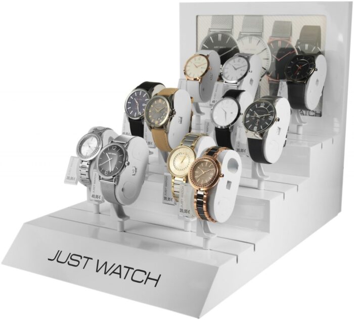 Just Watch Display für Uhren, Holz, weiß - Image 4