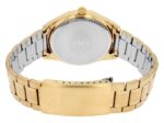 Q&Q Herrenuhr mit Edelstahlarmband, 5 Bar, goldfarben - Image 3
