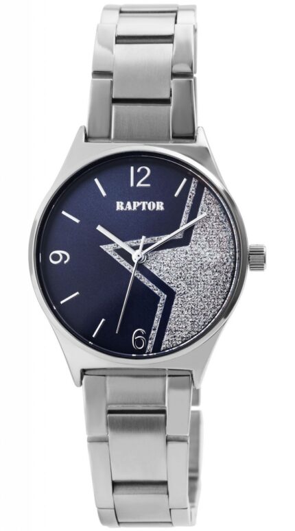 Raptor Damenuhr "Star" mit Edelstahlband