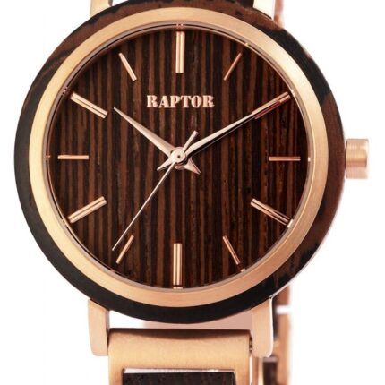 Raptor Damenuhr "Beauty" aus Holz und Edelstahl