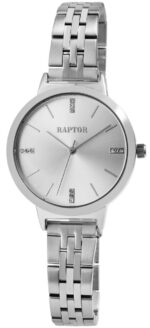 Raptor Damenuhr "Fleur" mit Edelstahlarmband