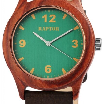 Raptor Herrenuhr "Naturo" mit Echtlederarmband