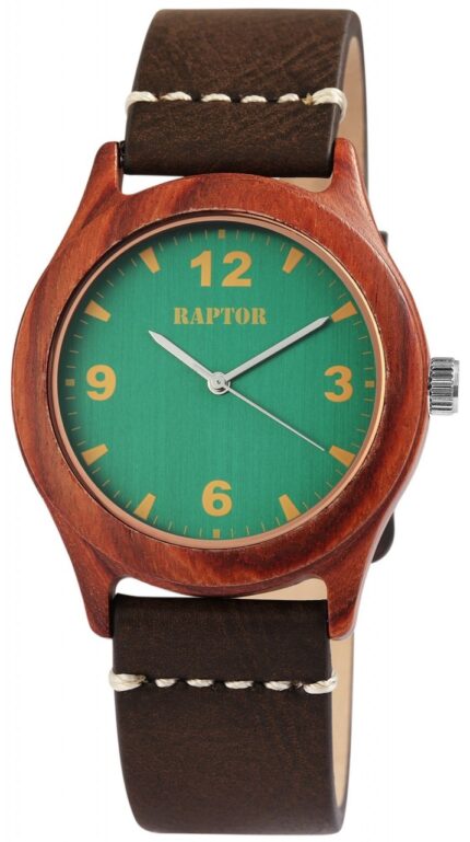 Raptor Herrenuhr "Naturo" mit Echtlederarmband