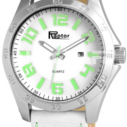 Raptor Herrenuhr "Fereon" mit Oberseite Echtleder/ Unterseite Lederimitatarmband