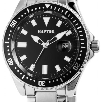Raptor Herrenuhr "Serious" mit Edelstahlarmband