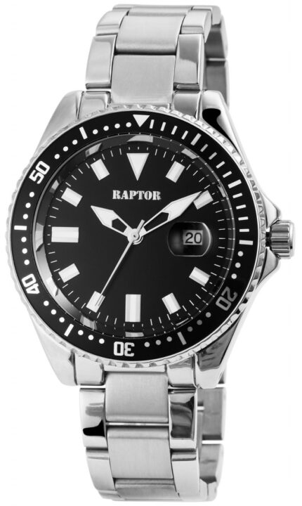 Raptor Herrenuhr "Serious" mit Edelstahlarmband