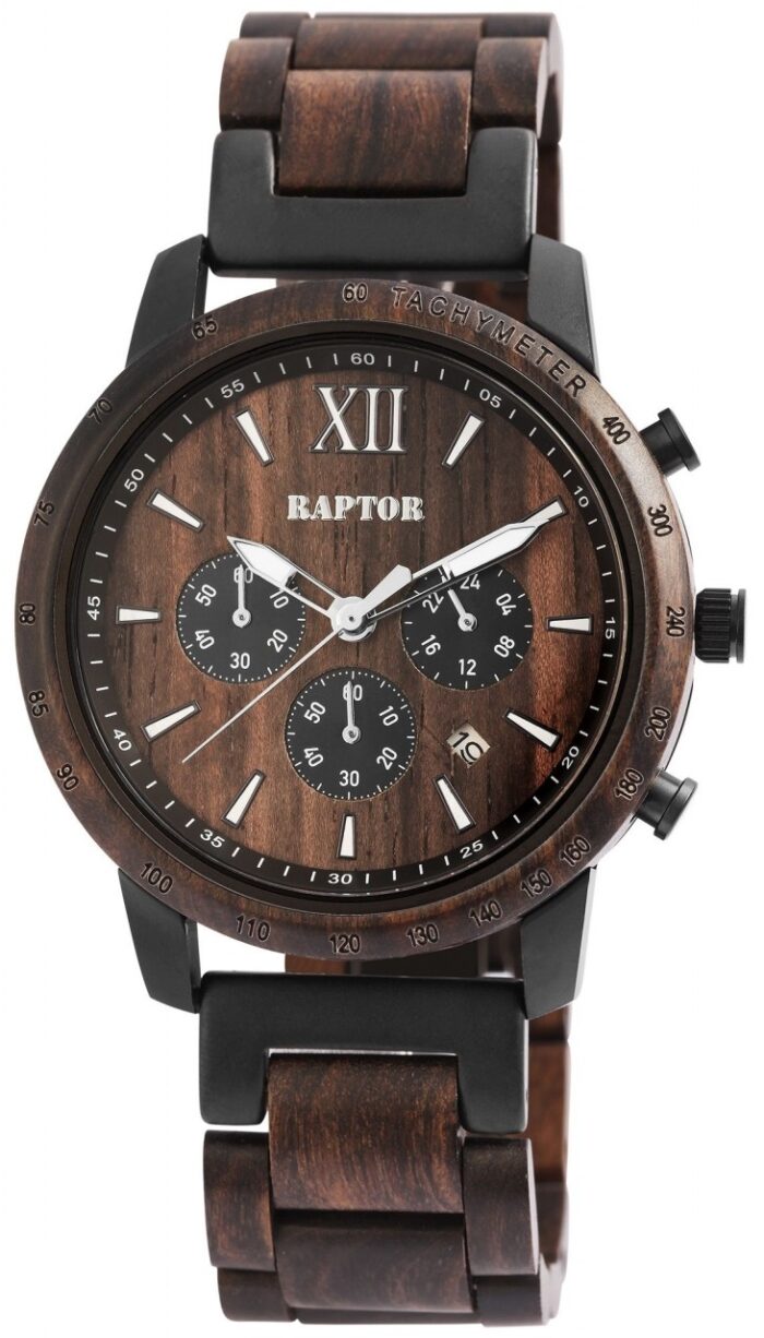 Raptor Limitied Herrenchronograph "Extended" aus Holz - Image 1