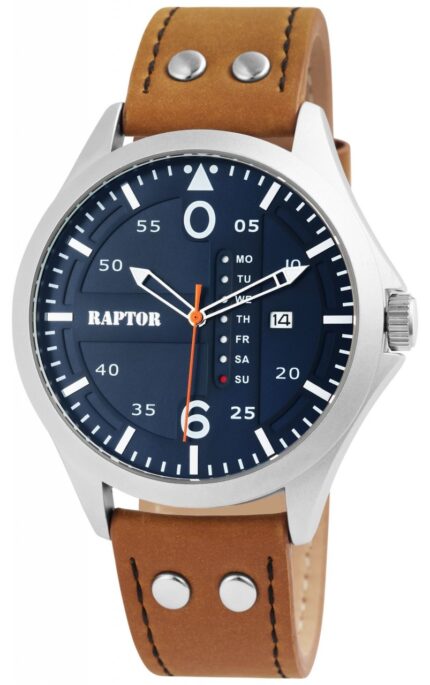Raptor Herrenuhr "Damir" mit Echtlederarmband