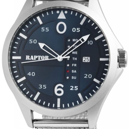 Raptor Herrenuhr "Zayn" mit Milanesearmband