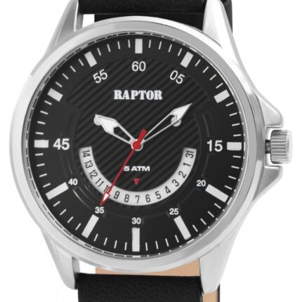 Raptor Herrenuhr "Semias" mit Echt Lederband