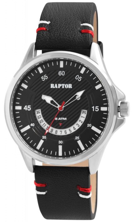 Raptor Herrenuhr "Semias" mit Echt Lederband