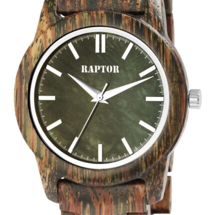 Raptor Herrenarmbanduhr "Elementary" aus Holz