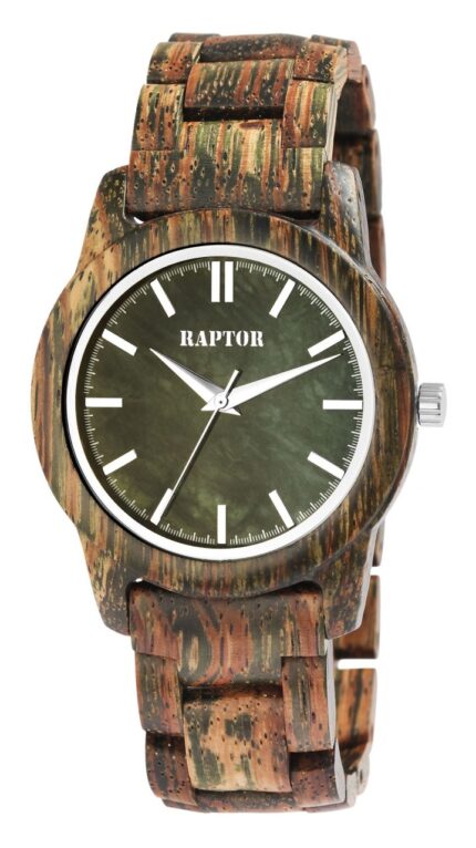 Raptor Herrenarmbanduhr "Elementary" aus Holz