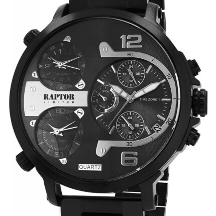 RAPTOR LIMITED Herrenuhr "Maximus" mit Edelstahlarmband