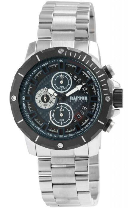 Raptor Limited Chronograph "Kifah", Edelstahlarmband