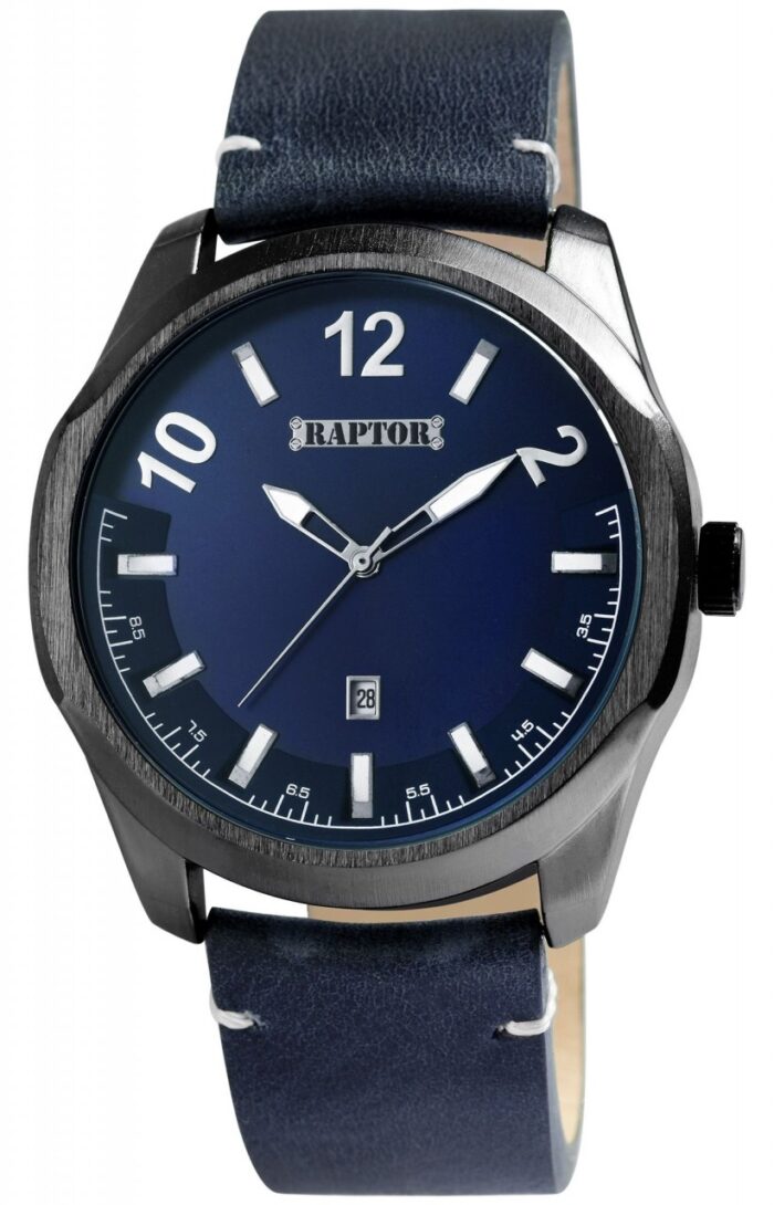 Raptor Herrenuhr "Charley" mit Echtlederarmband, Datumsanzeige - Image 9