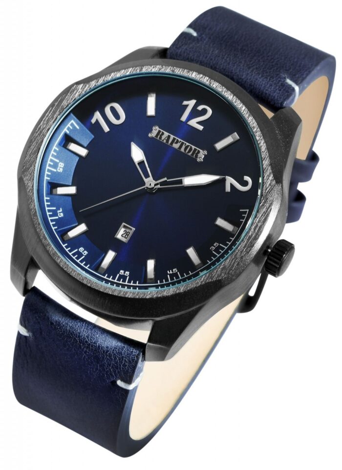 Raptor Herrenuhr "Charley" mit Echtlederarmband, Datumsanzeige - Image 12