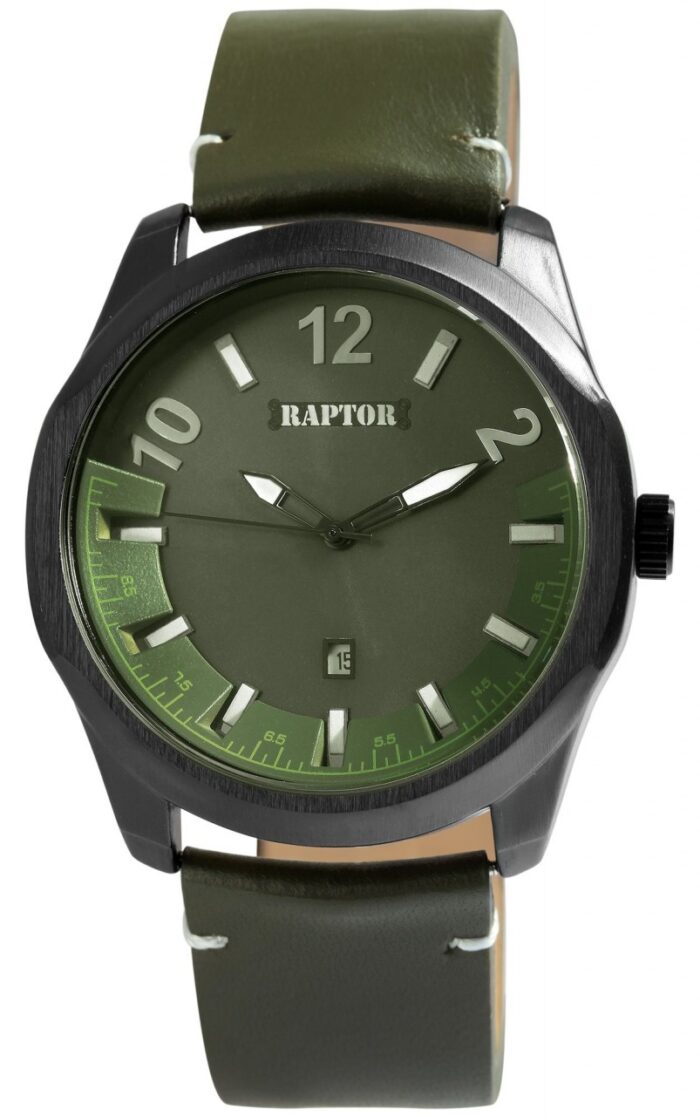 Raptor Herrenuhr "Charley" mit Echtlederarmband, Datumsanzeige - Image 17