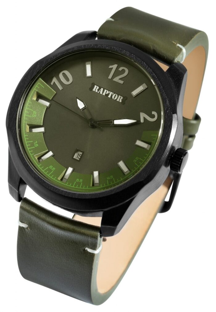 Raptor Herrenuhr "Charley" mit Echtlederarmband, Datumsanzeige - Image 20