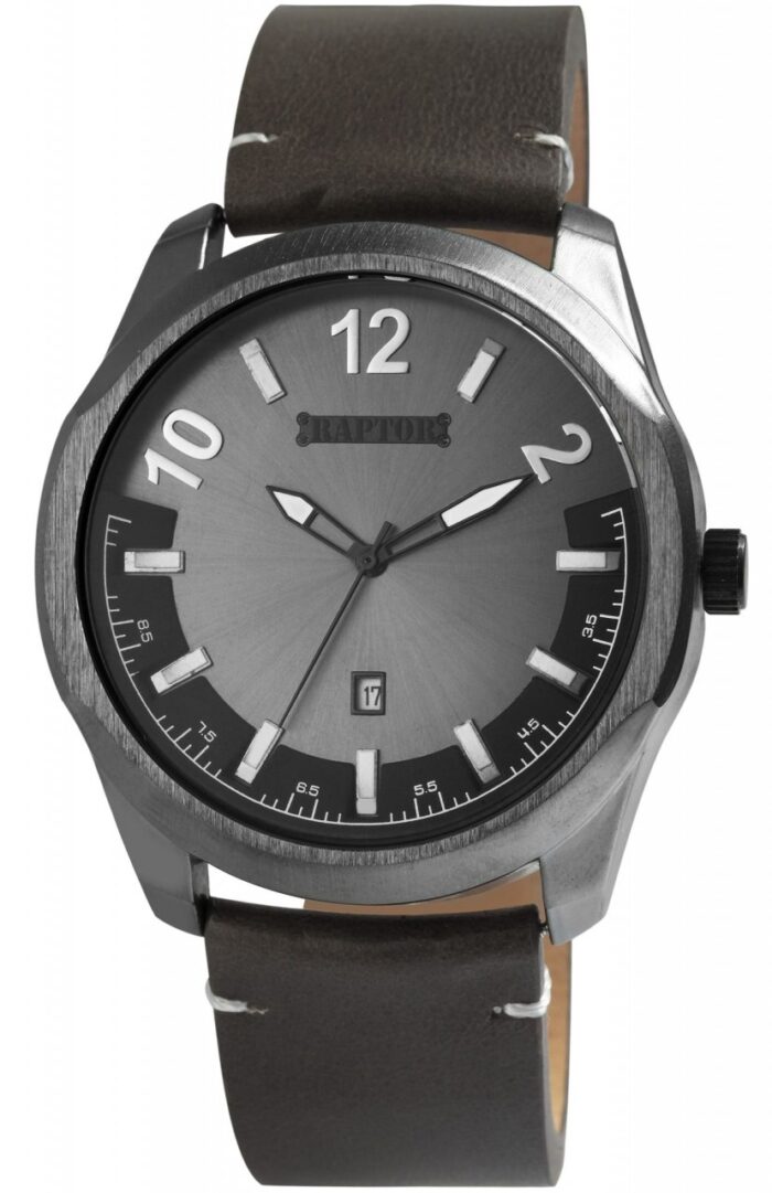 Raptor Herrenuhr "Charley" mit Echtlederarmband, Datumsanzeige - Image 21