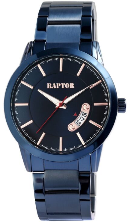 Raptor Herrenuhr "Karlton" mit Edelstahlarmband, Datumsanzeige