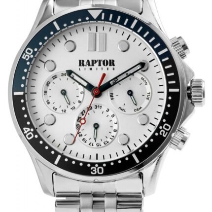 Raptor Limited Herrenuhr "Ghassan" mit Edelstahlarmband