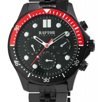 Raptor Stainless Steel Band Watch 3ATM (Men's) RA20361
