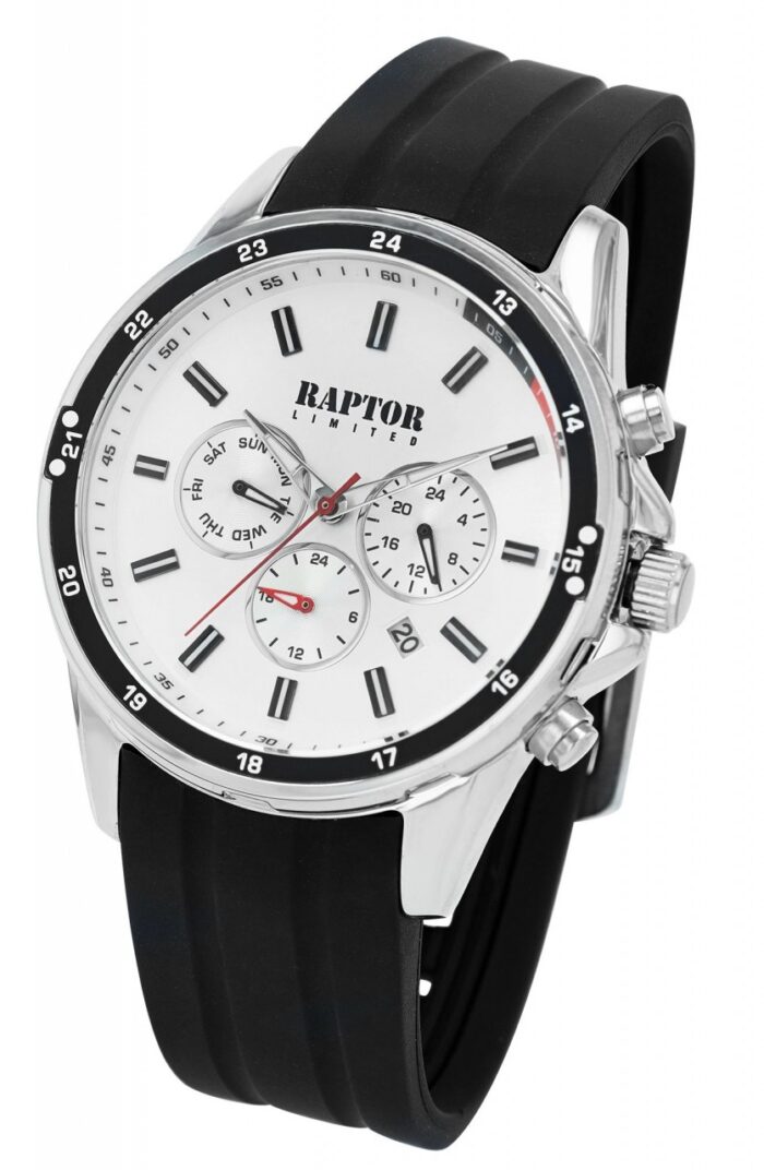 Raptor Limited Herren Multifunktionsuhr mit Silikonarmband - Image 4