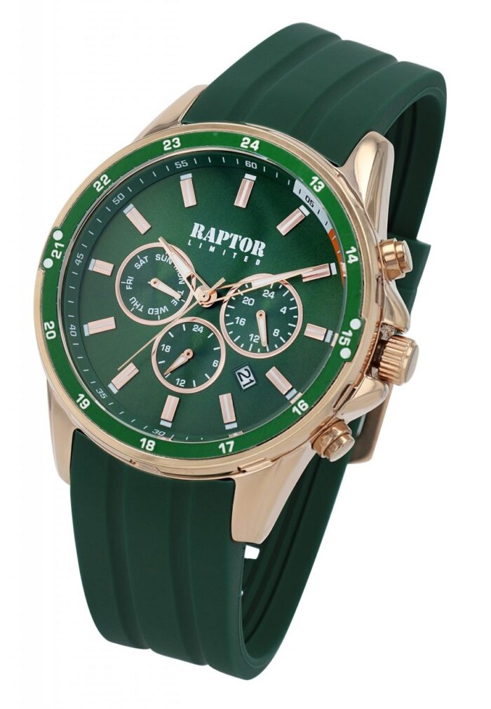 Raptor Limited Herren Multifunktionsuhr mit Silikonarmband - Image 12