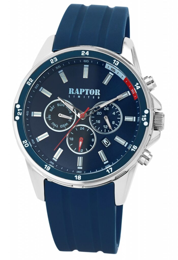 Raptor Limited Herren Multifunktionsuhr mit Silikonarmband - Image 13