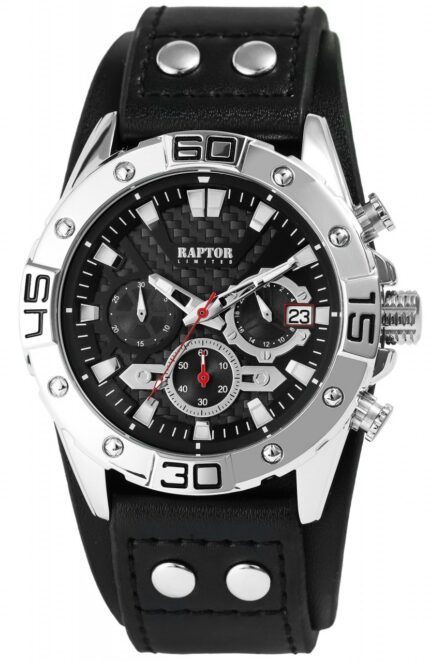 Raptor Limited Chronograph mit Echtlederband