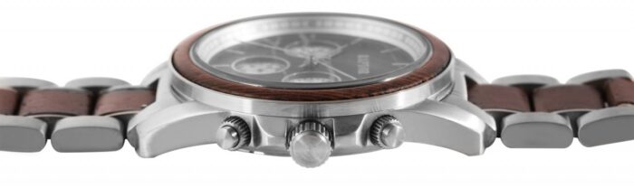 Raptor Herrenchronograph "Chiko" aus Edelstahl und Holz - Image 6