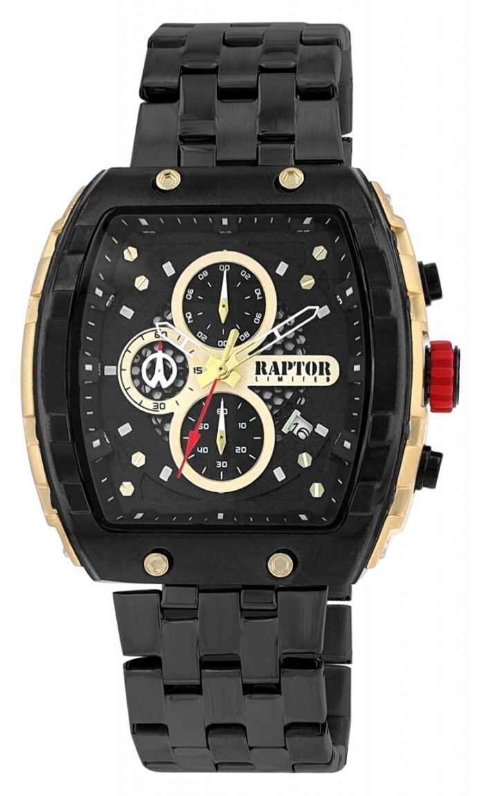 Raptor Limited Herrenuhr "Louis" mit Edelstahlarmband, Chronograph - Image 4