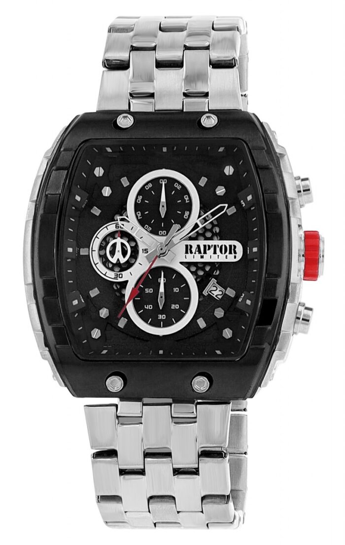 Raptor Limited Herrenuhr "Louis" mit Edelstahlarmband, Chronograph - Image 8