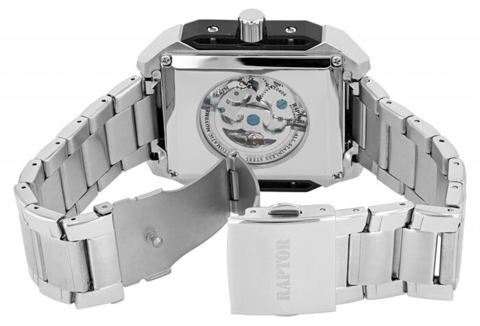 RAPTOR AUTOMATIK Skelett-Herrenuhr "Jarik", Edelstahl, 5 ATM - Image 3