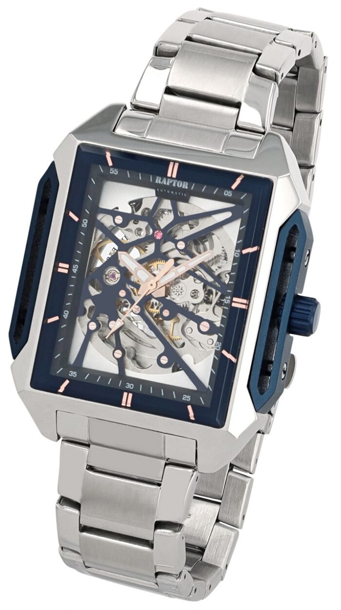 RAPTOR AUTOMATIK Skelett-Herrenuhr "Jarik", Edelstahl, 5 ATM - Image 12