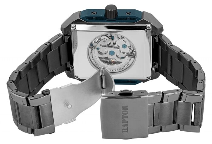 RAPTOR AUTOMATIK Skelett-Herrenuhr "Jarik", Edelstahl, 5 ATM - Image 15