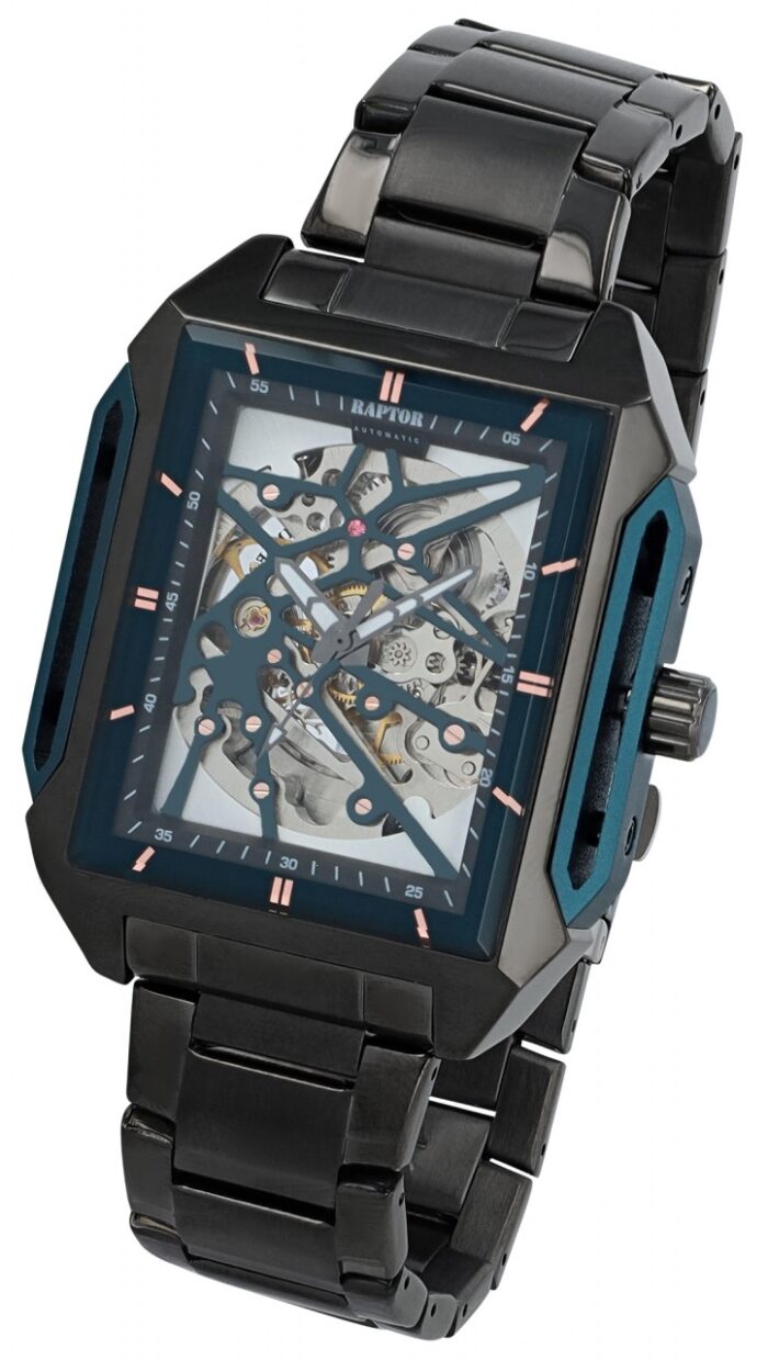 RAPTOR AUTOMATIK Skelett-Herrenuhr "Jarik", Edelstahl, 5 ATM - Image 16