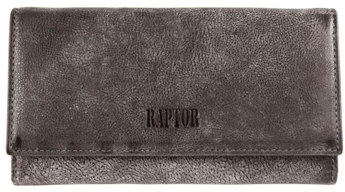 Raptor Damen Geldbörse aus Echt Leder, Querformat 19 x 10 cm. - Image 5