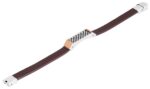 Raptor Unisex Echtleder Armband mit Edelstahlplatte - Image 2