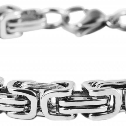Raptor Königskettenarmband, silberfarben, Stärke 6 mm