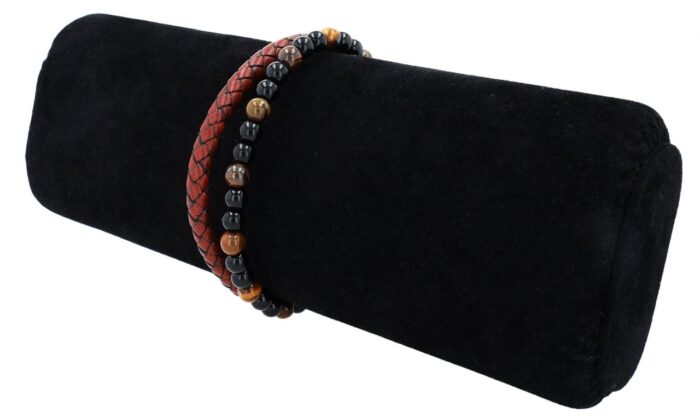 Raptor Echtleder Armband mit braunen Tigerauge - Image 3