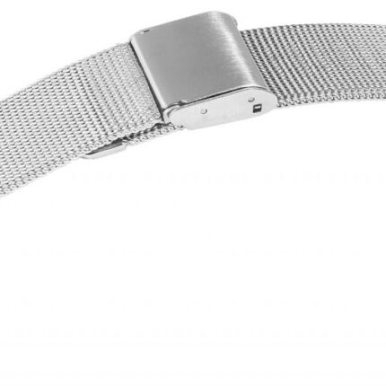 Meshband Metall Ersatzarmband, silberfarbig, 16 mm