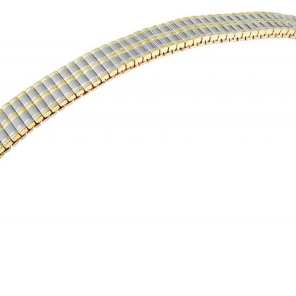 Uhren Ersatz Zugband , gold und silber , 12 mm , zweifarbig, länge : 16 cm