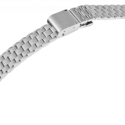 Edelstahl Uhrenarmband, silberfarbig, 16 mm