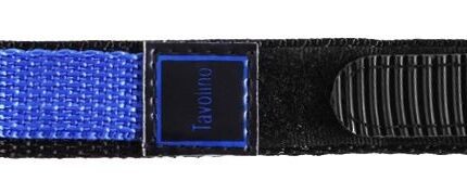 Klett-Uhrenarmband, schwarz/blau, 14 mm, 12er VE
